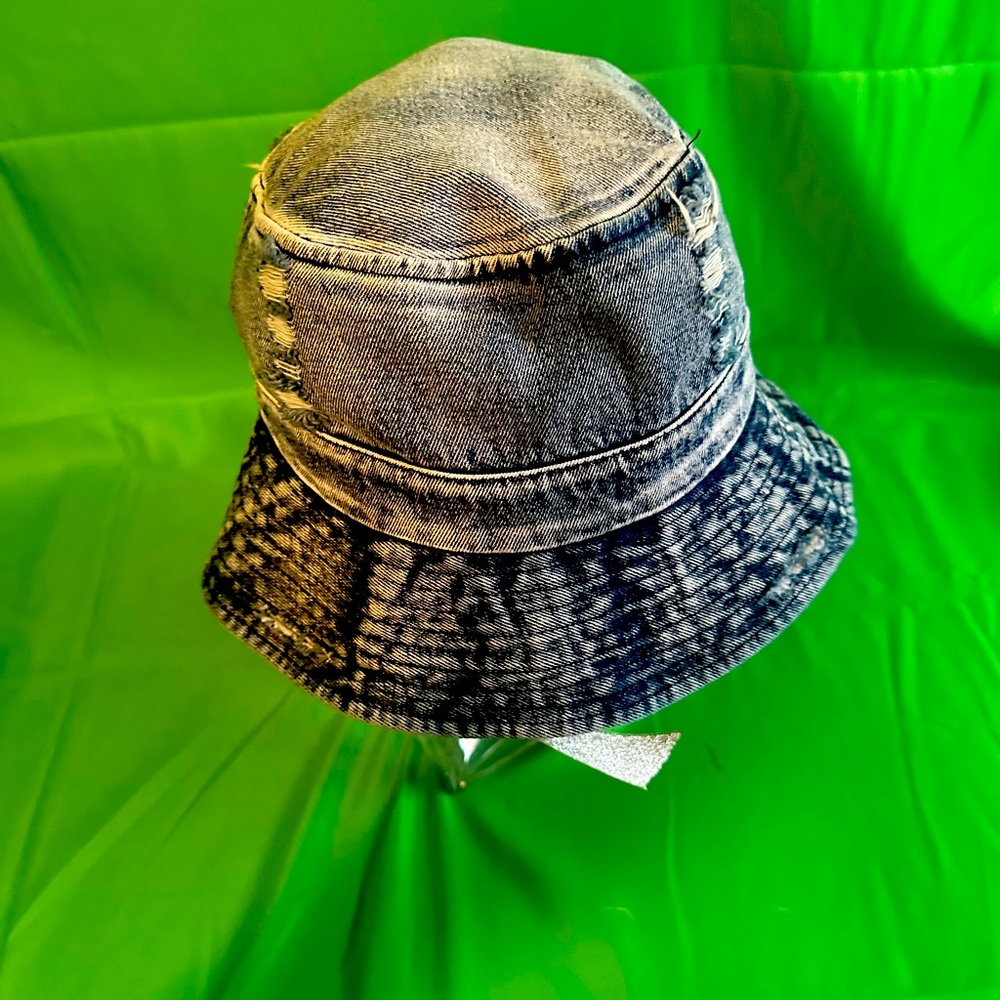 Blue jean bucket hat